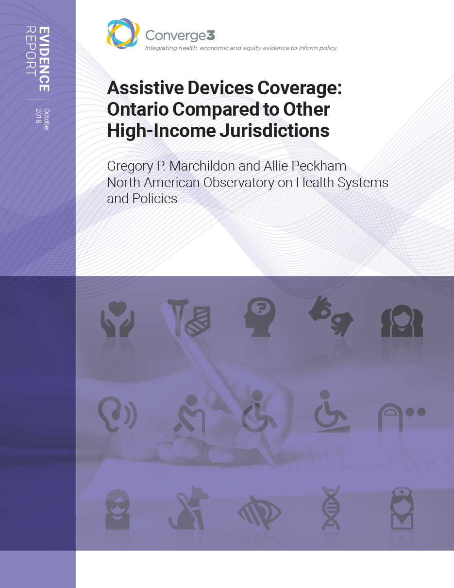 Publication Cover image for: Assistive Devices Coverage: Ontario Compared to Other High-Income Jurisdictions 