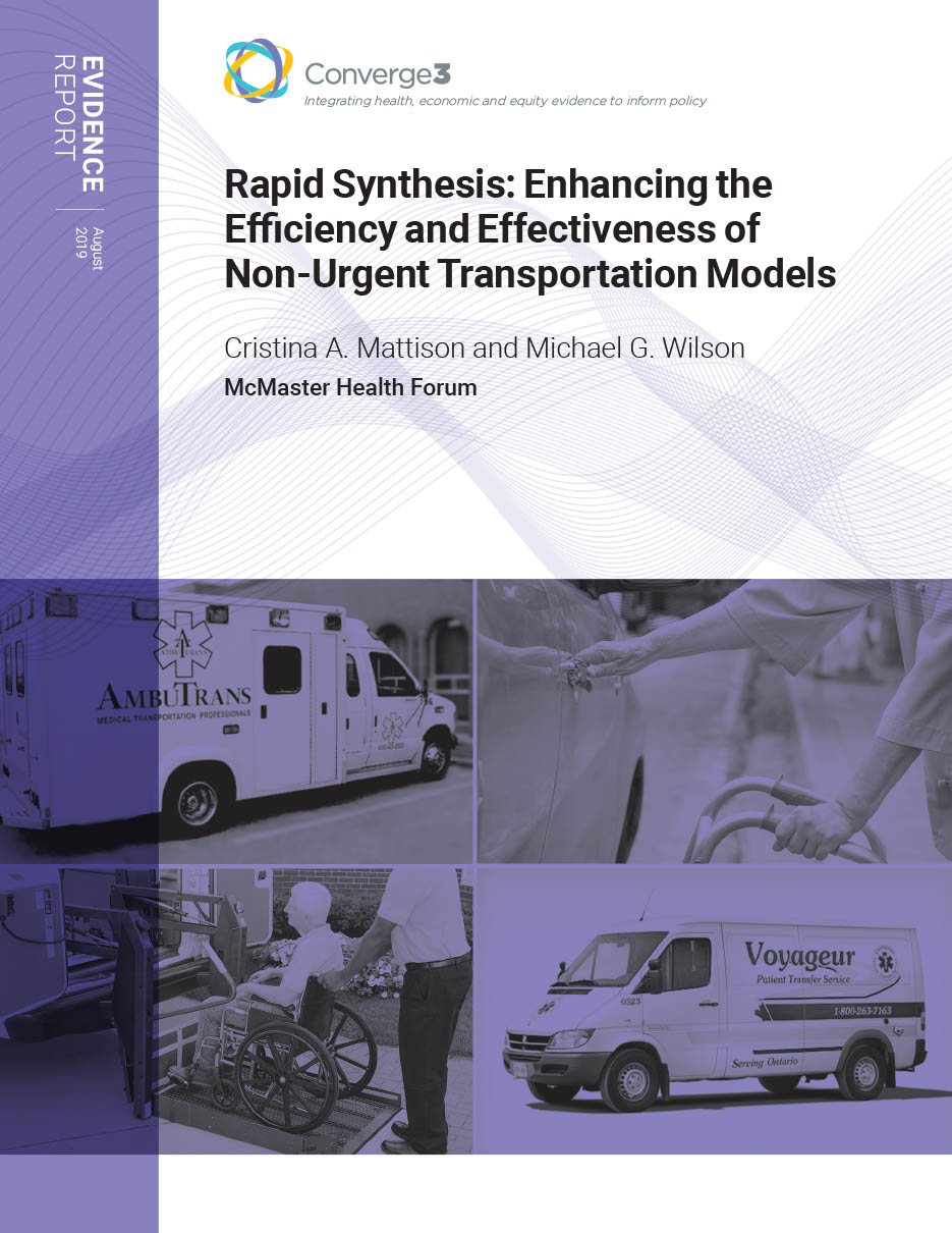 Publication Cover image for: Rapid Synthesis: Enhancing the Efficiency and Effectiveness of Non-Urgent Transportation Models 