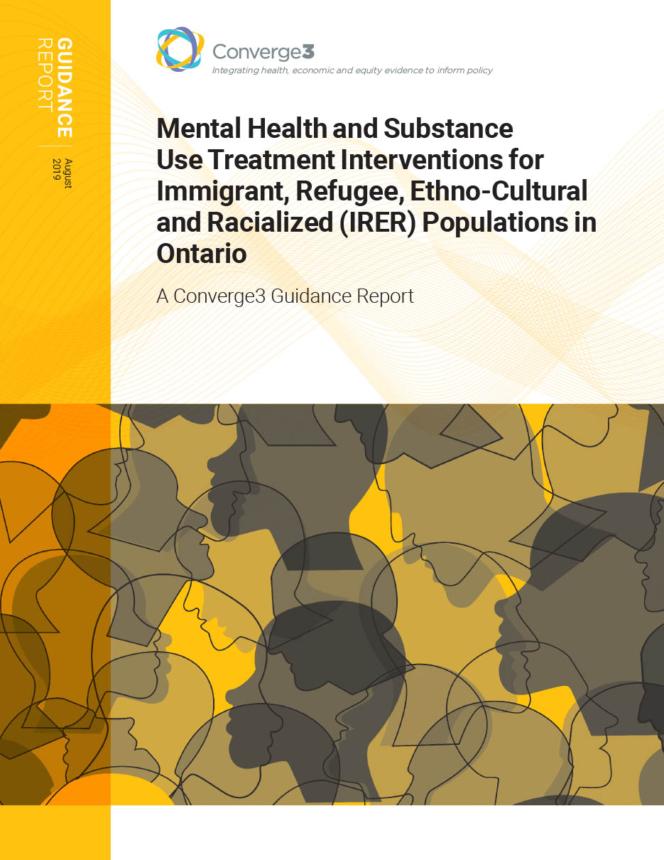 Publication Cover image for: Mental Health and Substance Use Treatment Interventions for Immigrant, Refugee, Ethno-Cultural and Racialized (IRER) Populations in Ontario 