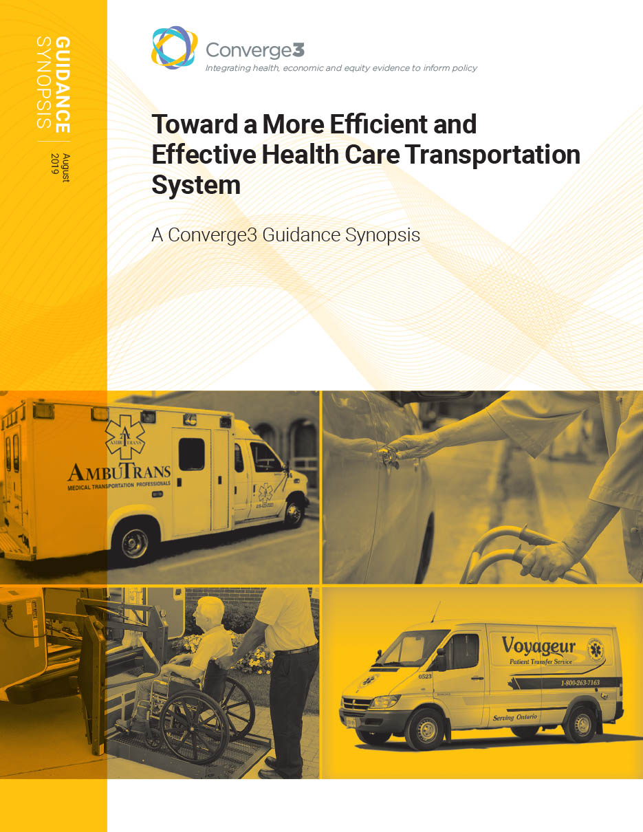 Publication Cover image for: Toward a More Efficient and Effective Health Care Transportation System 